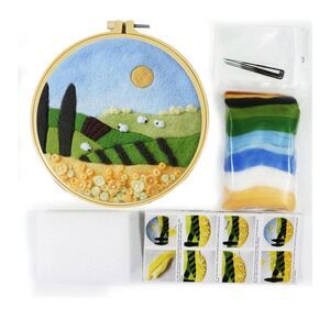 New Needle Felt Starter Kit-Wool Needle Supplies Set for Beginners